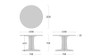 SHIRAKAWA MARC Round Dining Table 