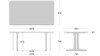 SHIRAKAWA MARC Dining Table with Two Legs 70