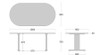 SHIRAKAWA NEO Oval Table with 2 Legs