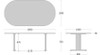 SHIRAKAWA NEO Oval Table with 2 Legs
