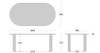SHIRAKAWA NEO Oval Table with 4 Legs