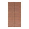 SHIRAKAWA Plain 2-Door High Cabinet