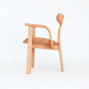 SHIRAKAWA POLLOCK Armchair with Wooden Seat
