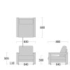 SHIRAKAWA REMBRANDT 1-Seater Sofa 