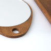SHESAY Round Table Mirror with Wooden Tray