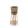 SHESAY Rustic Rattan Plant Stand