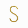 SHESAY BRASS Flat S Hook