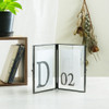 SHESAY Rusty BRASS Photo Frame Double