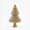 SHESAY 2-Tier Mango Wood Tree Ornament