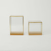 SHESAY Brass Frame Display Box Wide