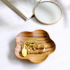 SHESAY Teakwood Bud-shaped Plate