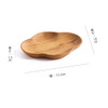 SHESAY Teakwood Flower-shaped Plate