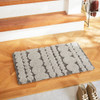 SHESAY Dotted Hook-woven Doormat