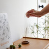 SHESAY Acacia Incense Holder with Glass