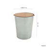 SHESAY Galvanized Dustbin