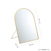 SHESAY Brass-edged Stand Mirror