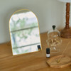SHESAY Brass-edged Stand Mirror