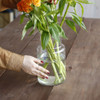 SHESAY Wide-mouthed Glass Flower Vase