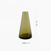 SHESAY Colored Glass Flower Vase Cone