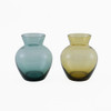 SHESAY Adorable Rounded Small Glass Flower Vase 