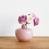 SHESAY Plump Milky Glass Flower Vase