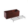 SHESAY Wood Plant Cover Box Wide with Undertray