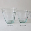 SHESAY Recycle Glass Plant Pot with Rim
