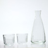 SHESAY Crown Glass Sake Bottle and Sake Cups Set