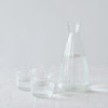 SHESAY Crown Glass Sake Bottle and Sake Cups Set