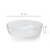 SHESAY Crown Glass Shallow Flat Bowl