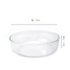 SHESAY Crown Glass Shallow Flat Bowl