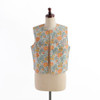 SHESAY Block Print Quilted Vest Poppy