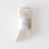 SHESAY Fluffy Mohair Ribbed Knit Socks