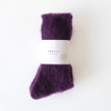 SHESAY Fluffy Mohair Ribbed Knit Socks