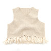 SHESAY Crown Knit Layered Fringed Knit Vest