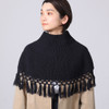 SHESAY Round Poncho with Fringe