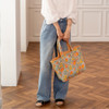 SHESAY Quilted Tote Bag in Poppy