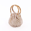 SHESAY Round Bamboo Macrame Bag