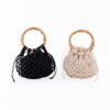 SHESAY Round Bamboo Macrame Bag