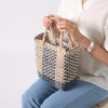 SHESAY Abaca Two-tone Checkered Bag