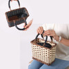 SHESAY Square Basket Bag