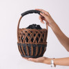 SHESAY Round Basket Bag