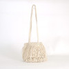 SHESAY Macrame Bag with Flowing Fringe