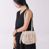 SHESAY Macrame Bag with Flowing Fringe