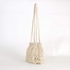 SHESAY Macrame Bag with Flowing Fringe