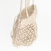 SHESAY Macrame Bag with Flowing Fringe