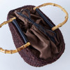 SHESAY Maize Bamboo Handle Bag