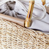 SHESAY Maize Bamboo Handle Bag