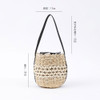 SHESAY Round Maize Openwork Bag