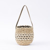SHESAY Round Maize Openwork Bag